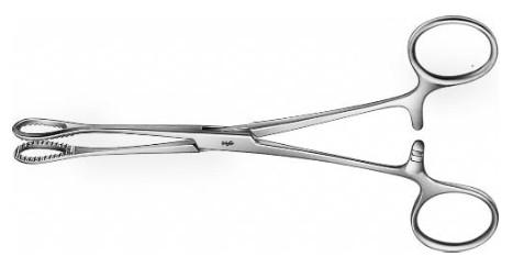 КОРНЦАНГ ДЛЯ ТАМПОНІВ/ТКАНИН ФОРЕСТЕР-БЕЛЛЕНГЕР, ОВАЛЬНИЙ, ПРЯМИЙ, 180 ММ